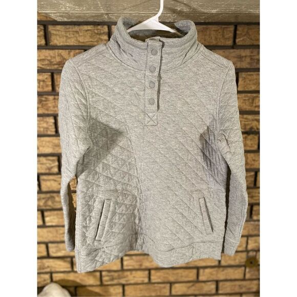 Modern Canvas Quilted‎ 1/4 Button Jacket - Picture 1 of 6